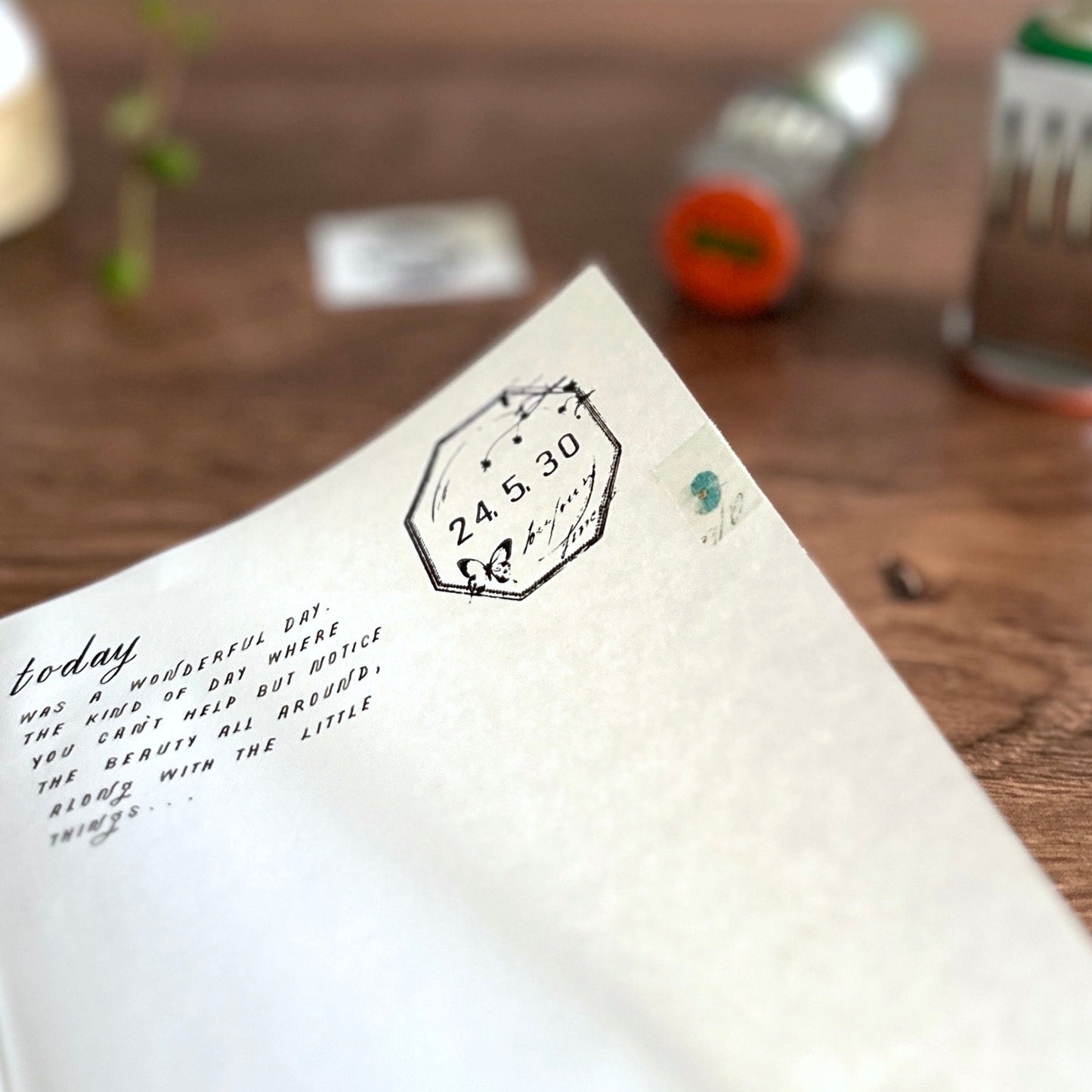 [Yohaku Stamp] Rotary Date Stamp